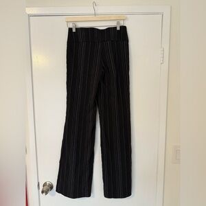 bebe Black and White embroidered Women's Pants